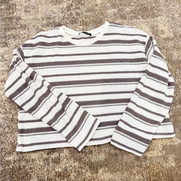 Zara Striped Knit Top - Picture 1 of 3